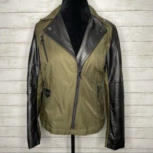 Laundry Olive Moto Jacket, Large